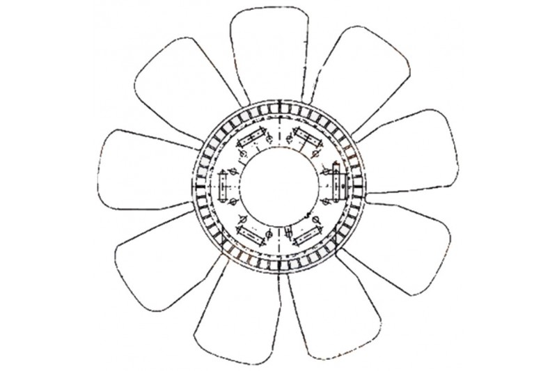 Koło wentylatora MAHLE 4558MV 376907631 - TraktorParts.pl - 1