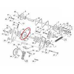 Koło łańcuchowe do New Holland Case 80421216 - TraktorParts.pl