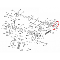 Koło łańcuchowe do New Holland Case 80423442-P - TraktorParts.pl