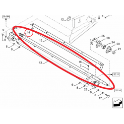Wałek Do New Holland Case 89850876 - 9850876 - TraktorParts.pl