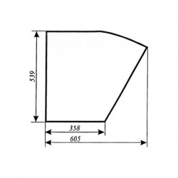 Szyba drzwi Zetor 59117962 - TraktorParts.pl - 1