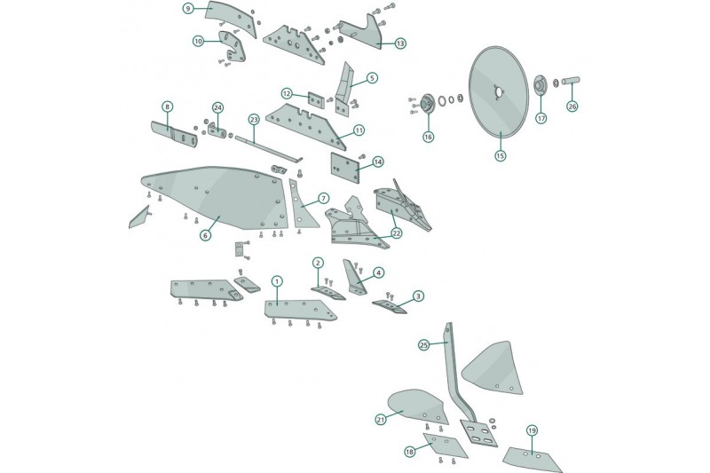Odkładnica Kverneland 063283 - KK063283 - TraktorParts.pl - 1