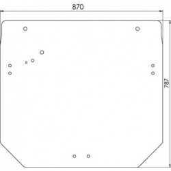 Szyba tylna John Deere SU34370 - TraktorParts.pl - 1