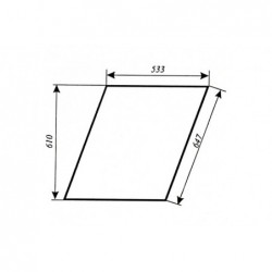 Szyba drzwi górna Ursus 80368023 - TraktorParts.pl - 1
