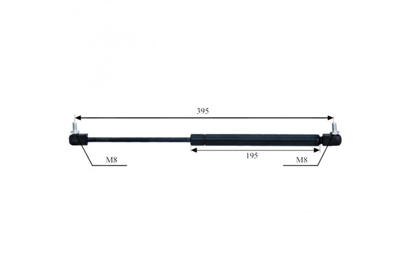 Sprężyna gazowa drzwi i szyby tylnej Ursus 88368200 - TraktorParts.pl - 1