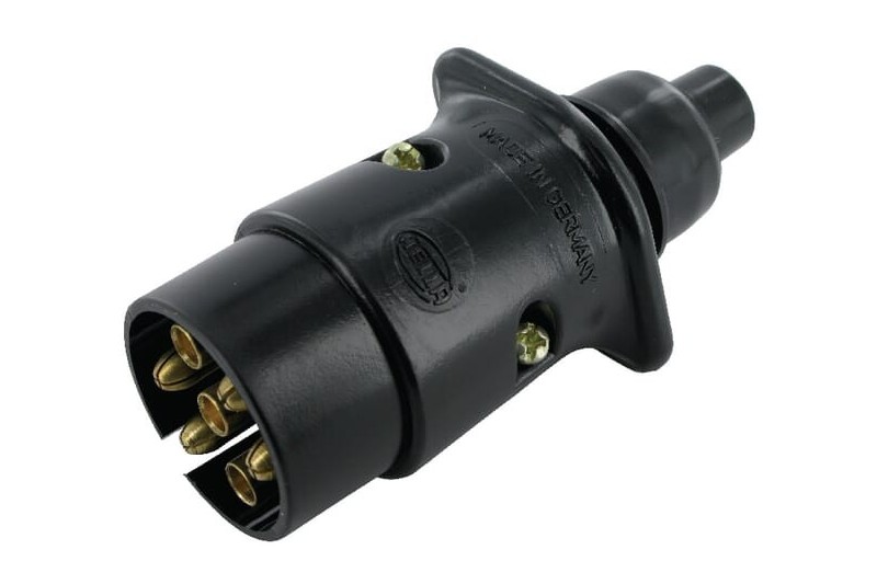 Wtyczka 7-biegunowa 12-24V z tworzywa Hella 8JA001930003 - TraktorParts.pl - 1