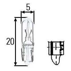 Żarówka 12V W1 2W 1 2W W2x4 6d Hella 8GP002095121 - TraktorParts.pl - 1
