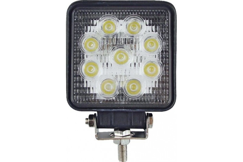 Lampa robocza LED kwadratowa 27W 2160 lm 10-110V światło rozproszone 9 LED GOPART LA15022 - TraktorParts.pl - 1