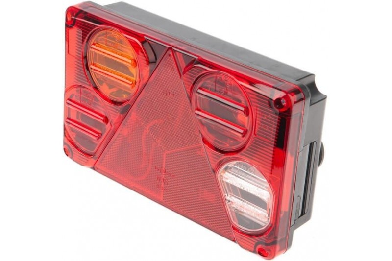 Lampa tylna zespolona prostokątna 7-pinowa lewa halogen 12V lub 24V GOPART LA45042 - TraktorParts.pl - 1