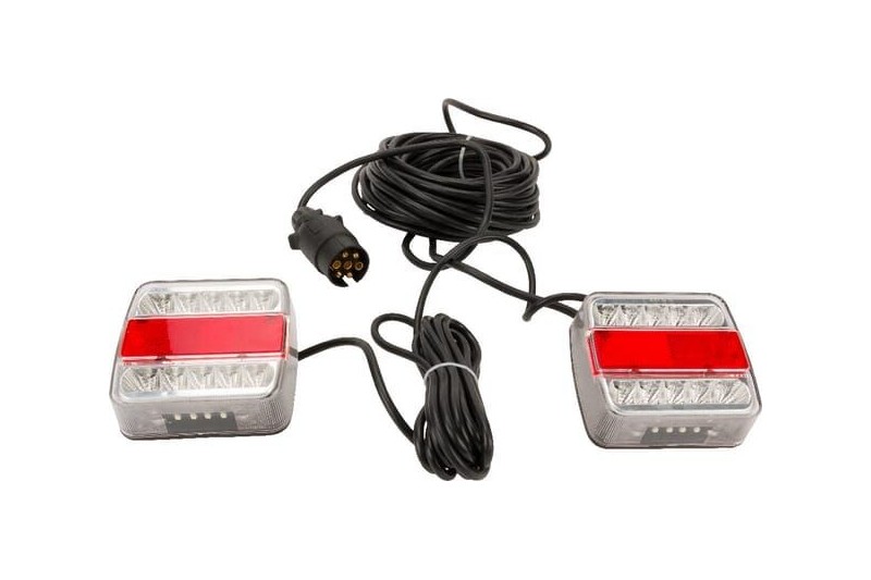Zestaw lamp LED tylnych przykręcanych 12m 12V GOPART LA65016 - TraktorParts.pl - 1
