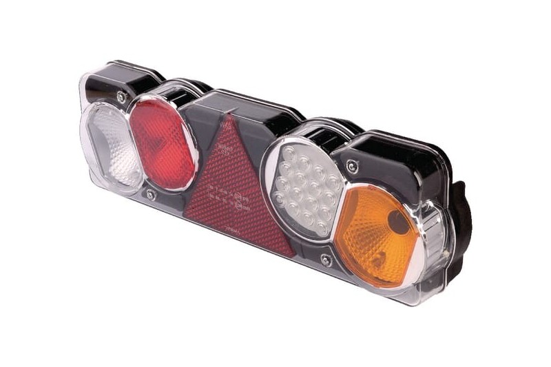Lampa zespolona tylna LED prostokątna 12V prawa przykręcana Waś Waś 1400300251 - TraktorParts.pl - 1