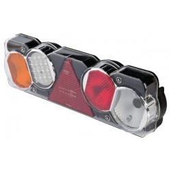 Lampa zespolona tylna LED prostokątna 12V lewa przykręcana Waś Waś 1400300250 - TraktorParts.pl - 1