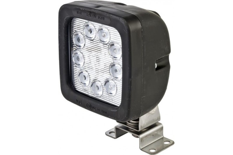Lampa cofania LED 1300 lm kwadratowa 12-35V przezroczysta przykręcana 9 LED Waś Waś 1400630685 - TraktorParts.pl - 1