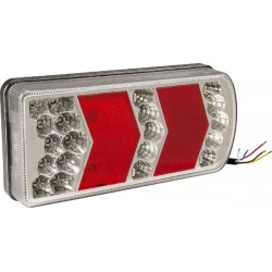 Lampa tylna zespolona LED lewa prostokątna 12-24V 228x106x40 mm gopart LA45018L - TraktorParts.pl - 1