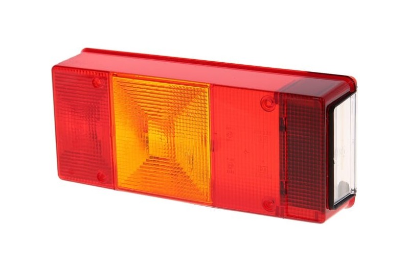 Klosz lampy czerwony-przezroczysty-pomarańczowy tylny-lewy Geka Geka E246 - TraktorParts.pl - 1