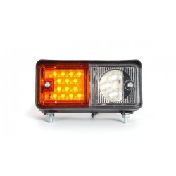 Lampa kierunkowskazu i postoju LED prawa przednia prostokątna 12-24V przykręcana Waś Waś 1400691130 - TraktorParts.pl - 1