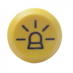 Przełącznik przyciskowy lampy błyskowej okrągły żółty Pneutron 11110100PN - TraktorParts.pl - 1