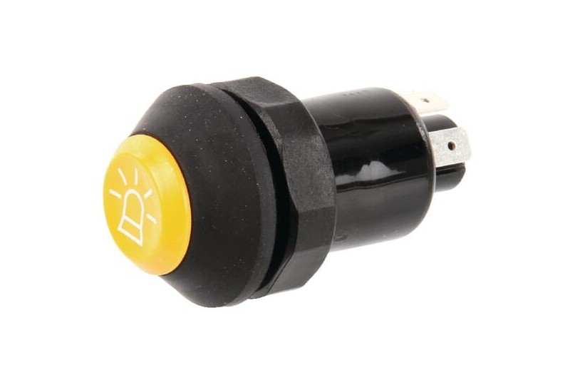 Przełącznik przyciskowy lampy błyskowej okrągły żółty Pneutron 11110790PN - TraktorParts.pl - 1