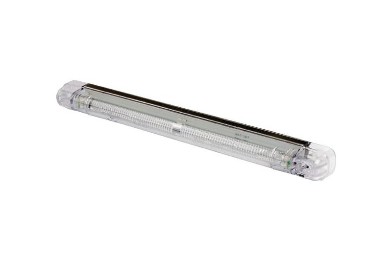 Lampa obrysowa LED prostokątna 12-24V przezroczysta przykręcana Waś Waś 14003000182 - TraktorParts.pl - 1