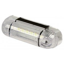 Lampa obrysowa LED prostokątna 12-24V biała przykręcana Waś Waś 1400300558 - TraktorParts.pl - 1