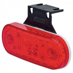 Lampa obrysowa LED prostokątna 12-24V czerwona przykręcana Waś Waś 1400300535Z - TraktorParts.pl - 1