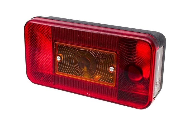 Lampa tylna zespolona prostokątna 12-24V pomarańczowa-czerwona przykręcana Promot Promot 1400680900 - TraktorParts.pl - 1