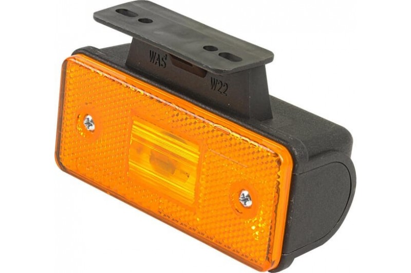 Lampa obrysowa LED prostokątna 12-24V pomarańczowa przykręcana Waś Waś 1400690555 - TraktorParts.pl - 1