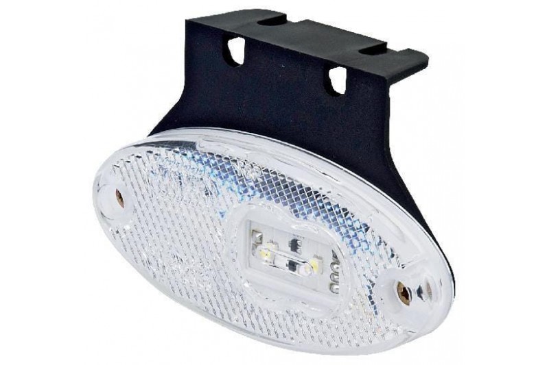 Lampa obrysowa LED owalna 12-24V przezroczysta przykręcana Waś Waś 1400300309Z - TraktorParts.pl - 1