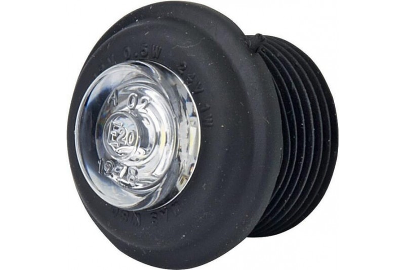 Lampa obrysowa LED okrągłą 12-24V przezroczysta przykręcana Waś Waś 1400300668 - TraktorParts.pl - 1