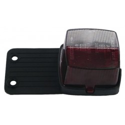 Lampa obrysowa kwadratowa czerwona-biała przykręcana Sacex Sacex AUF22049 - TraktorParts.pl - 1