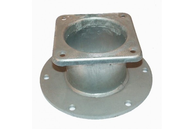 Adapter z kołnierzem okrągłym (6 otworów) i czworokątnym 6" kołnierz okrągły 6" Kramp 6313000Z - TraktorParts.pl - 1