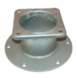 Adapter z kołnierzem okrągłym (6 otworów) i czworokątnym 8" kołnierz 8" Kramp 8313000Z - TraktorParts.pl - 1