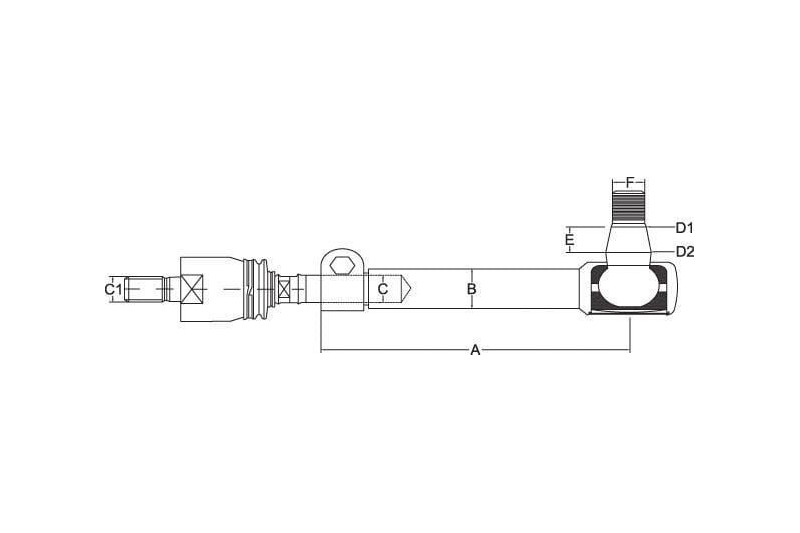 Końcówka drążka kierowniczego Kramp SHP322KR - TraktorParts.pl - 1