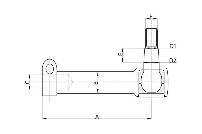 Końcówka drążka kierowniczego Kramp SHP548KR - TraktorParts.pl - 1