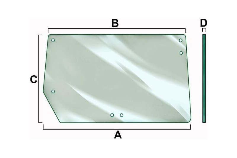 Szyba kabiny tylna Vapormatic VPM7404 - TraktorParts.pl - 1