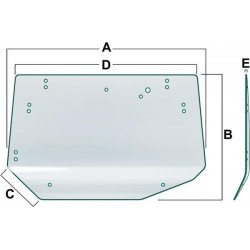 Szyba kabiny tylna Vapormatic VPM7453 - TraktorParts.pl - 1