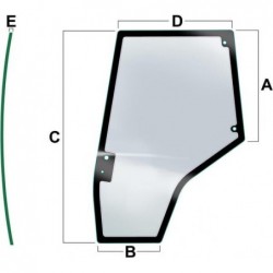 Szyba drzwi Vapormatic VPM7451 - TraktorParts.pl - 1