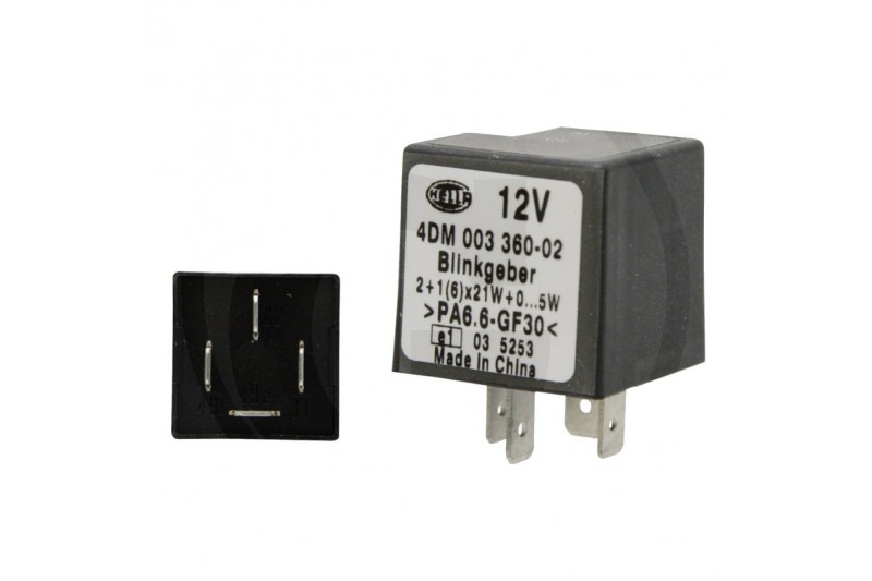 Przerywacz kierunkowskazu - elektroniczny Hella 4554DM 003360021 - TraktorParts.pl - 1