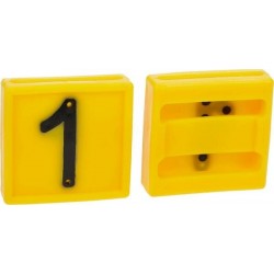 Cyfra do obroży nr 1 żółta 45x45mm - TraktorParts.pl - 1